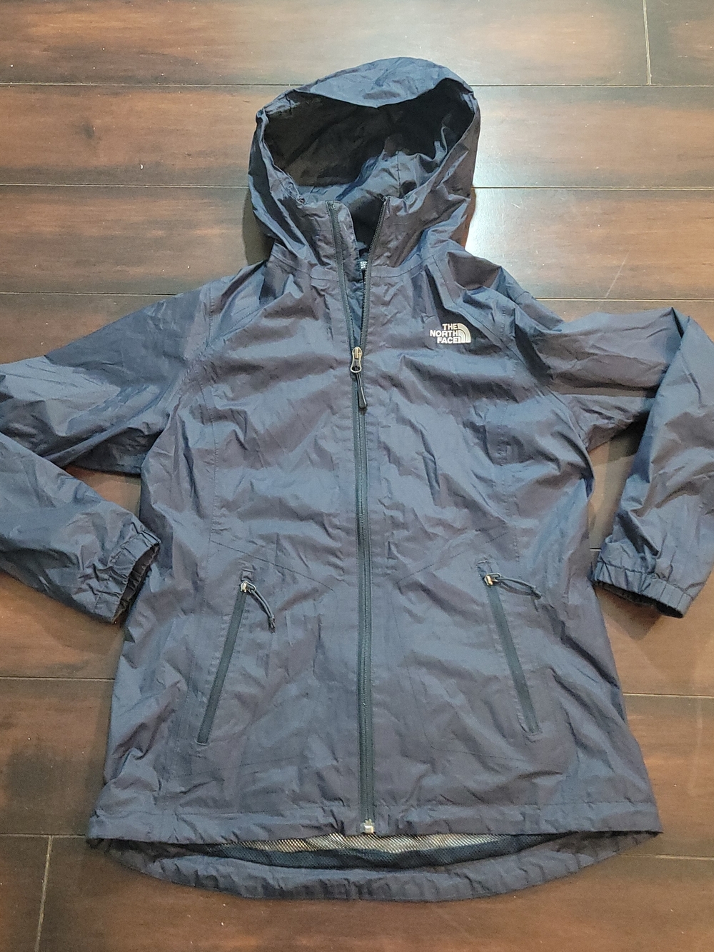 The North Face Navy Hooded Rain Jacket